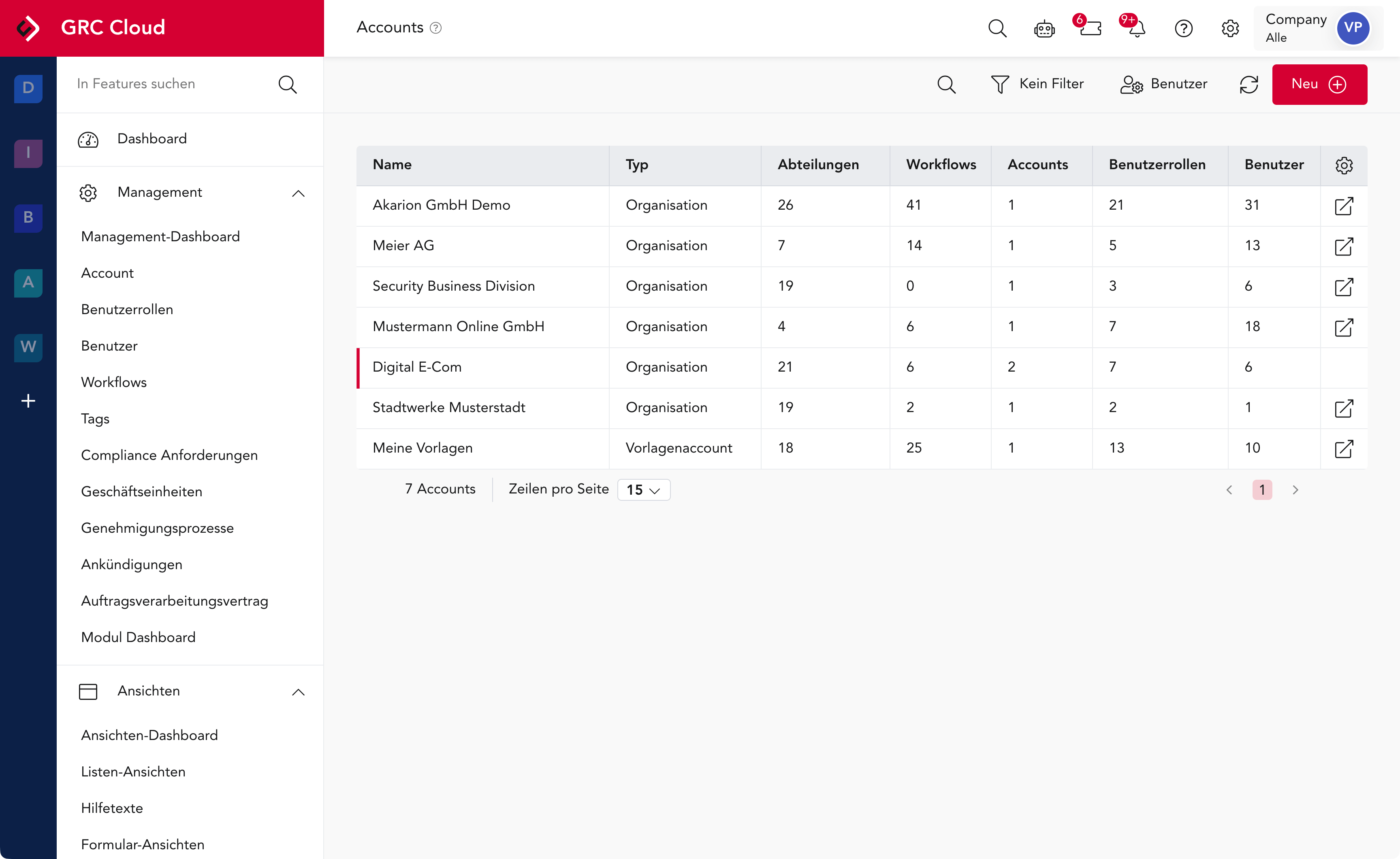 Akarion GRC Cloud — CISO Datenschutz GmbH